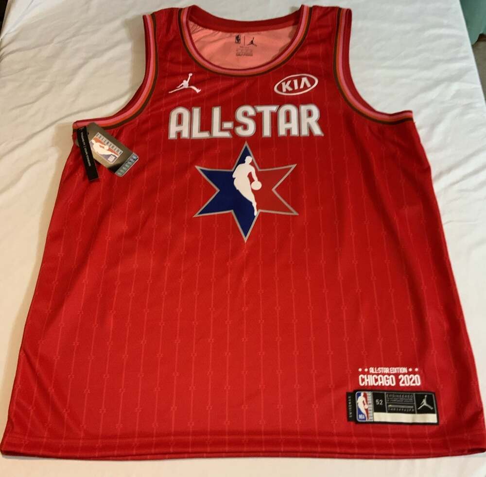 Jordan NBA All-Star 2020 Russell Westbrook #0 Red Basketball Jersey XL Chicago